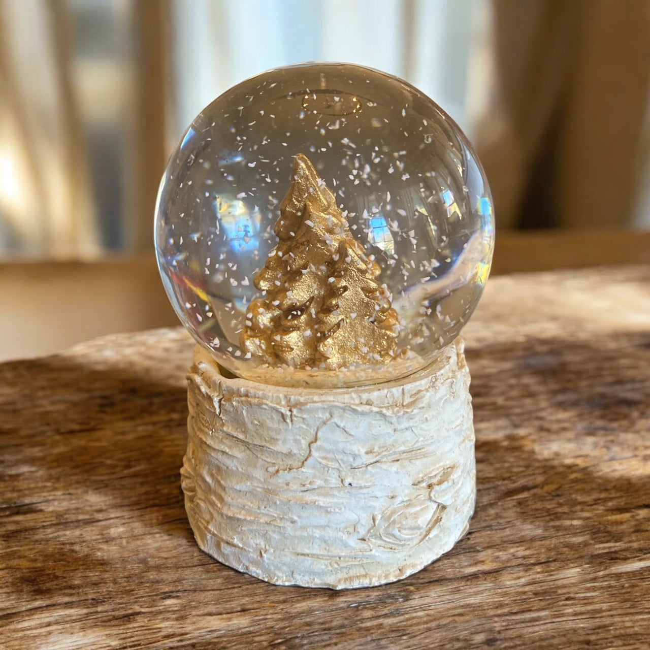 Tiny Deer and Tree Snow Globes - 2.5"