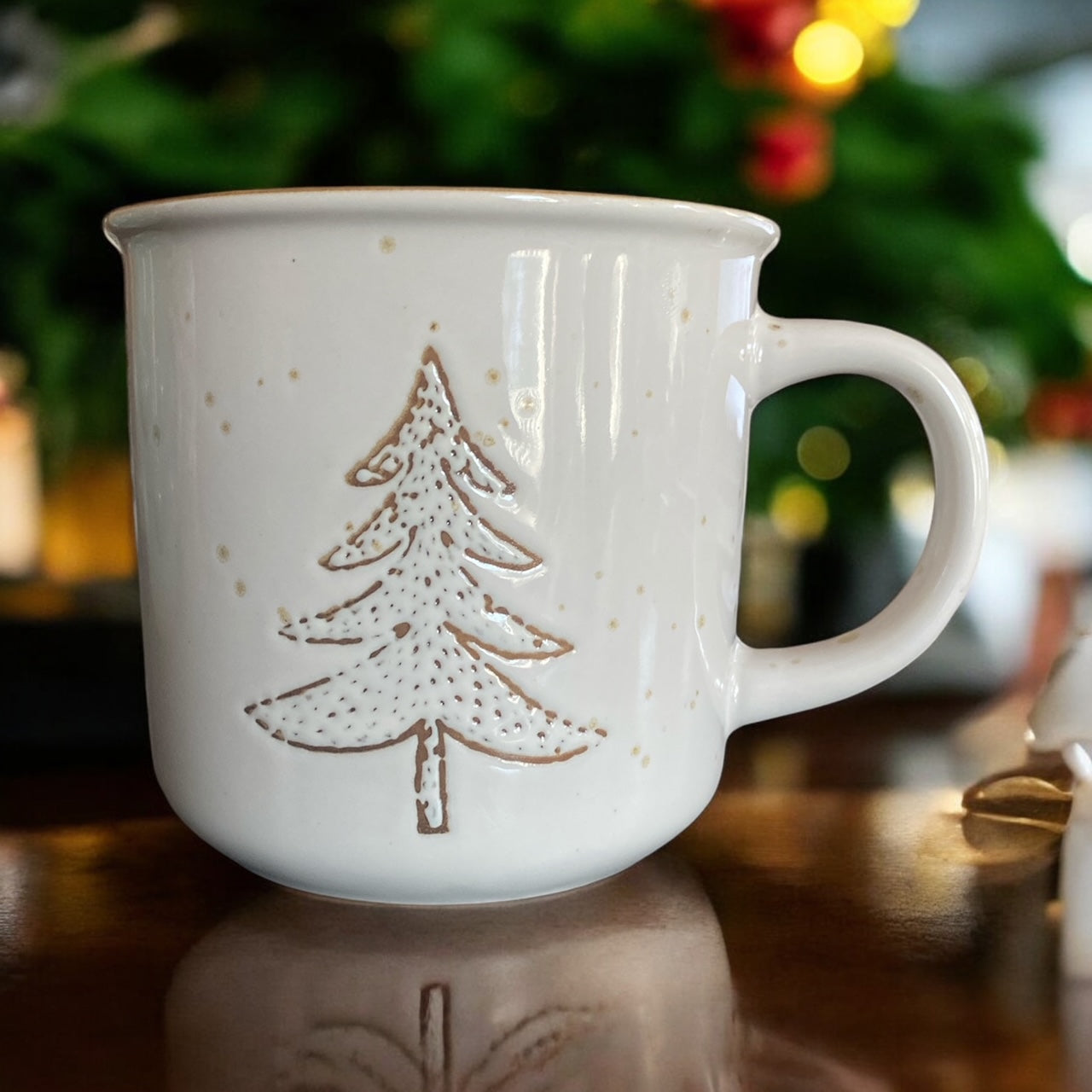 Stoneware Evergreen Tree Mug