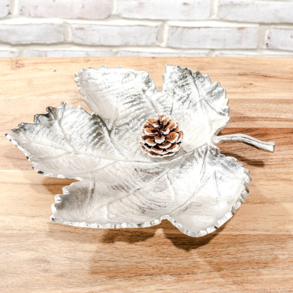 Silver Leaf Tray - 13"