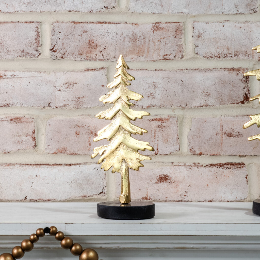 Gold Tree on Marble Base - 8"