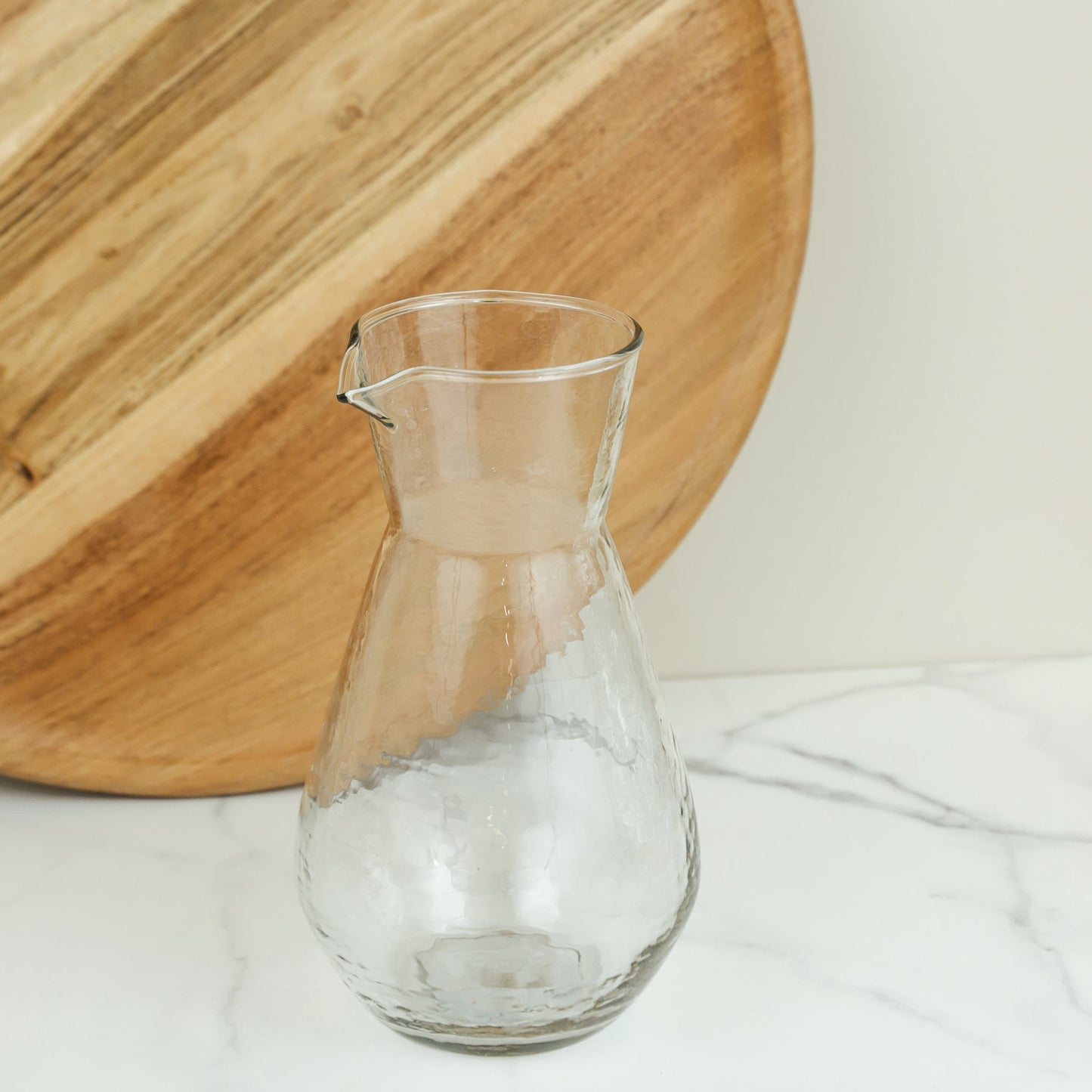 Hammered Glass Carafe - 8"