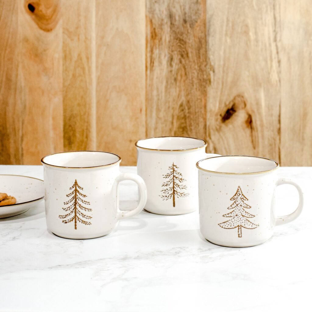 Stoneware Evergreen Tree Mug