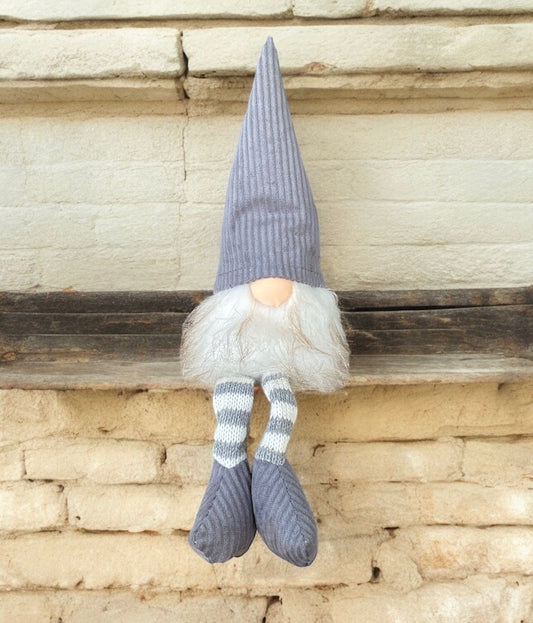 Grey Sitting Gnome - 13"