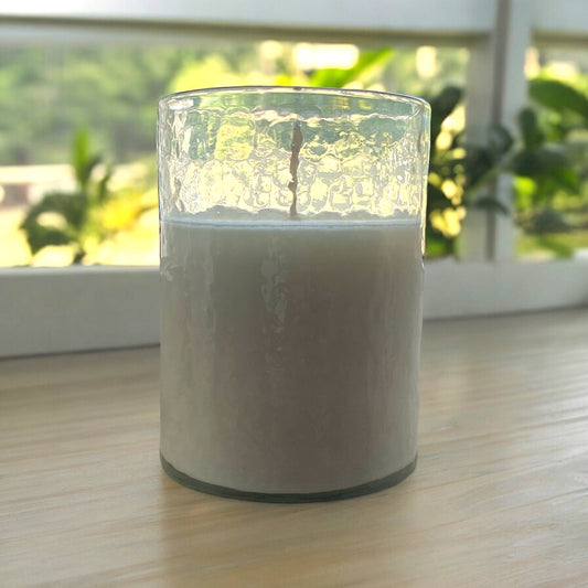 Hammered Glass Candle - 12 oz