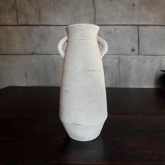 Cement Two-Handled Vase