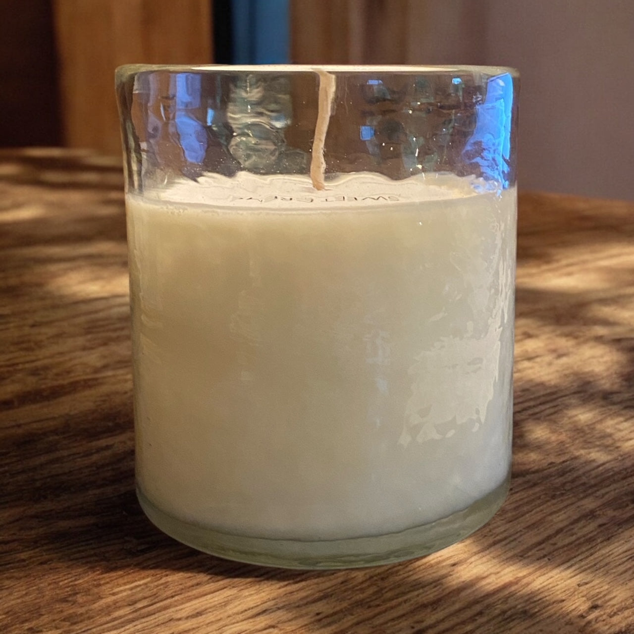 Hammered Glass Candle - 7 oz, Various Scents