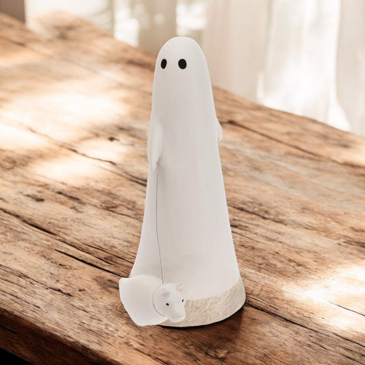 Ghostly Dog Walker - 8.5"