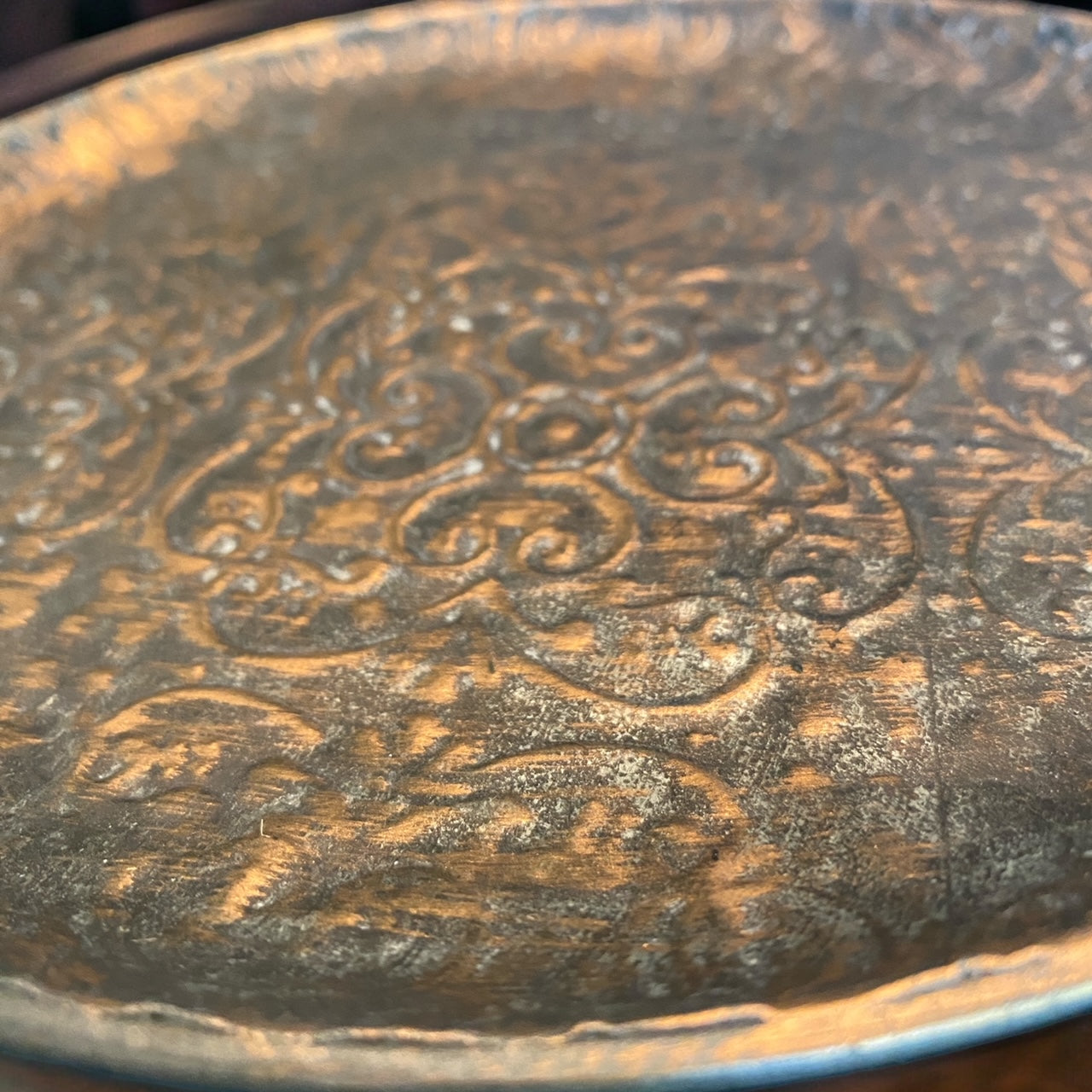 Bronze Embroidered Decorative Plates