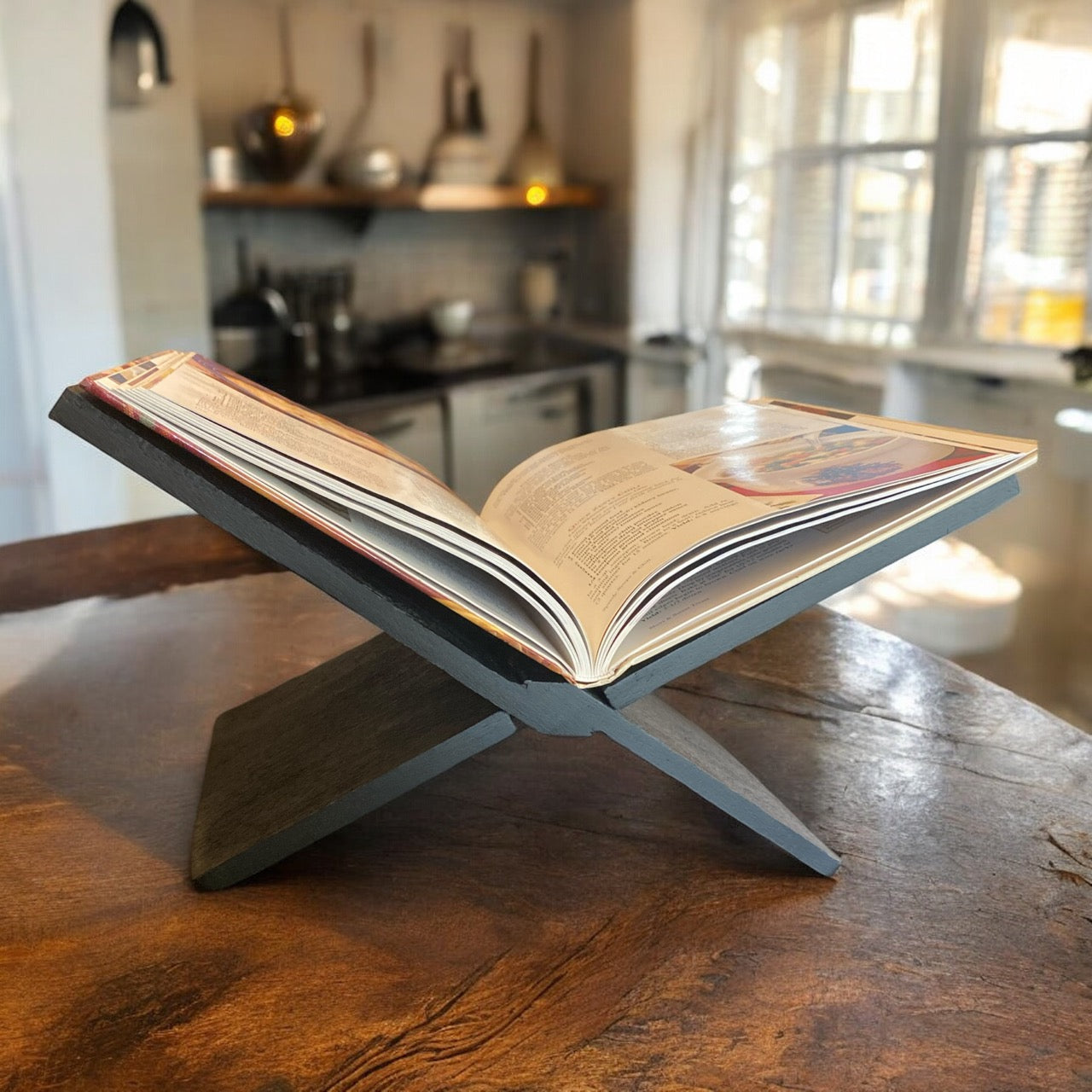 Black Wooden Cookbook Holder