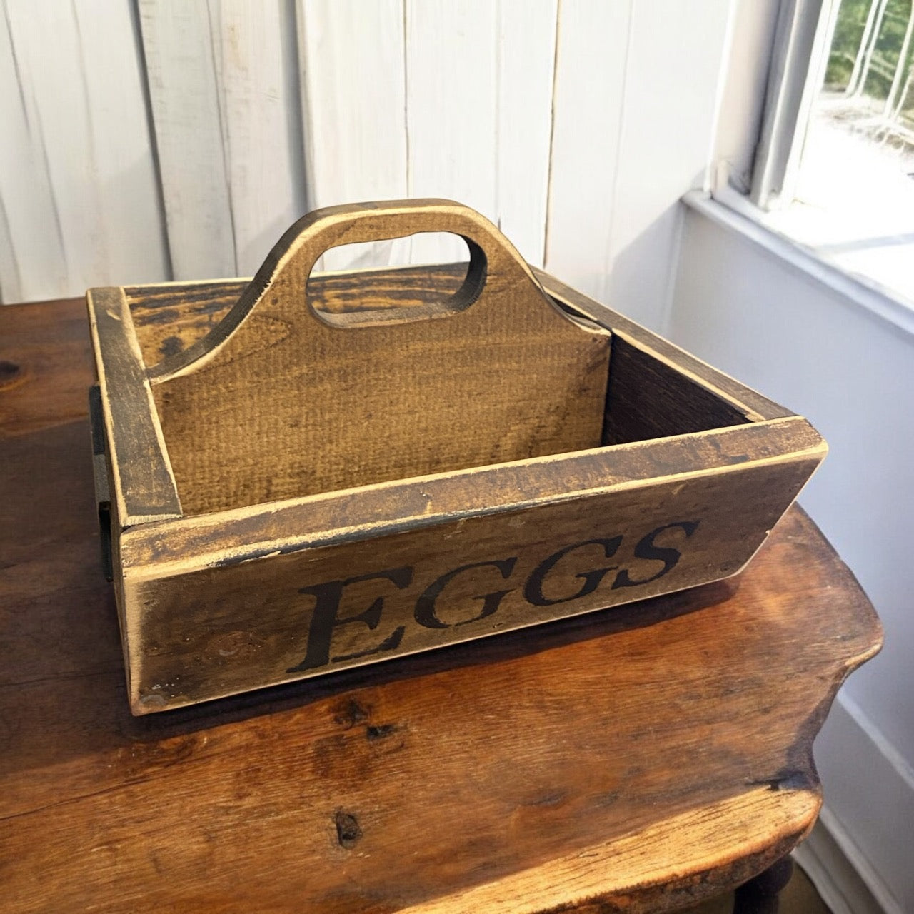 Wooden Vintage Egg Carrier