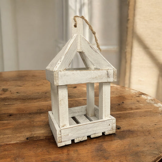 White Wooden Lantern