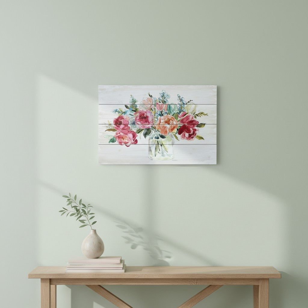 Floral Pallet Sign - 20"x27"