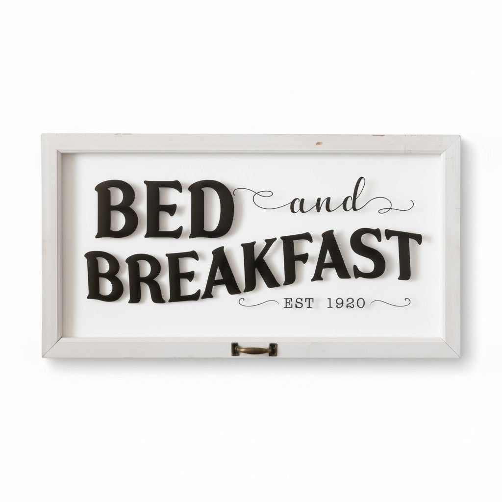 Bed and Breakfast Window Sign - 14"x26.5"