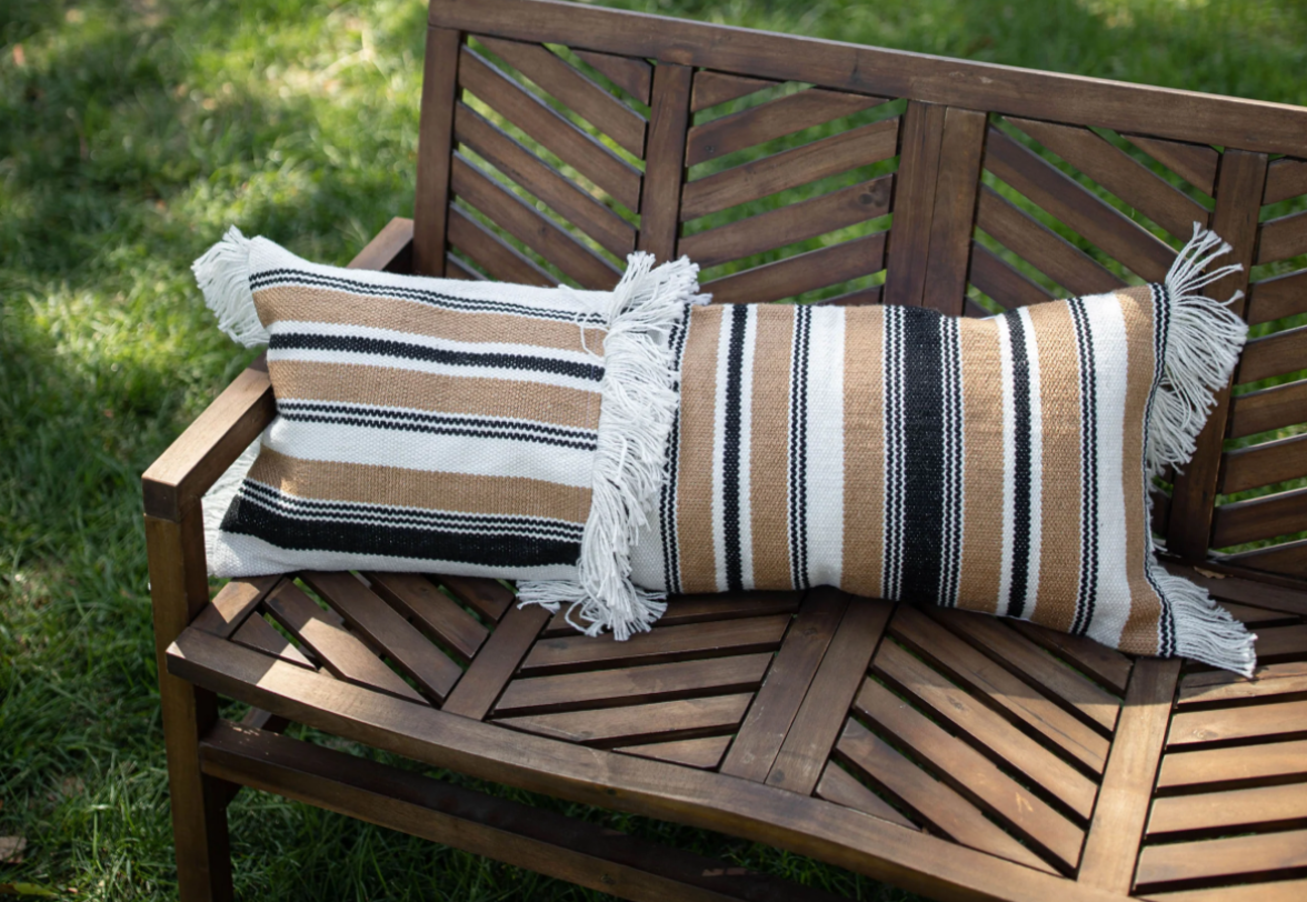 Hand Woven Ike Pillow - 14" x 36"