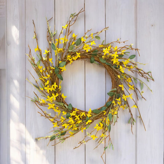 Forsythia Spring Wreath