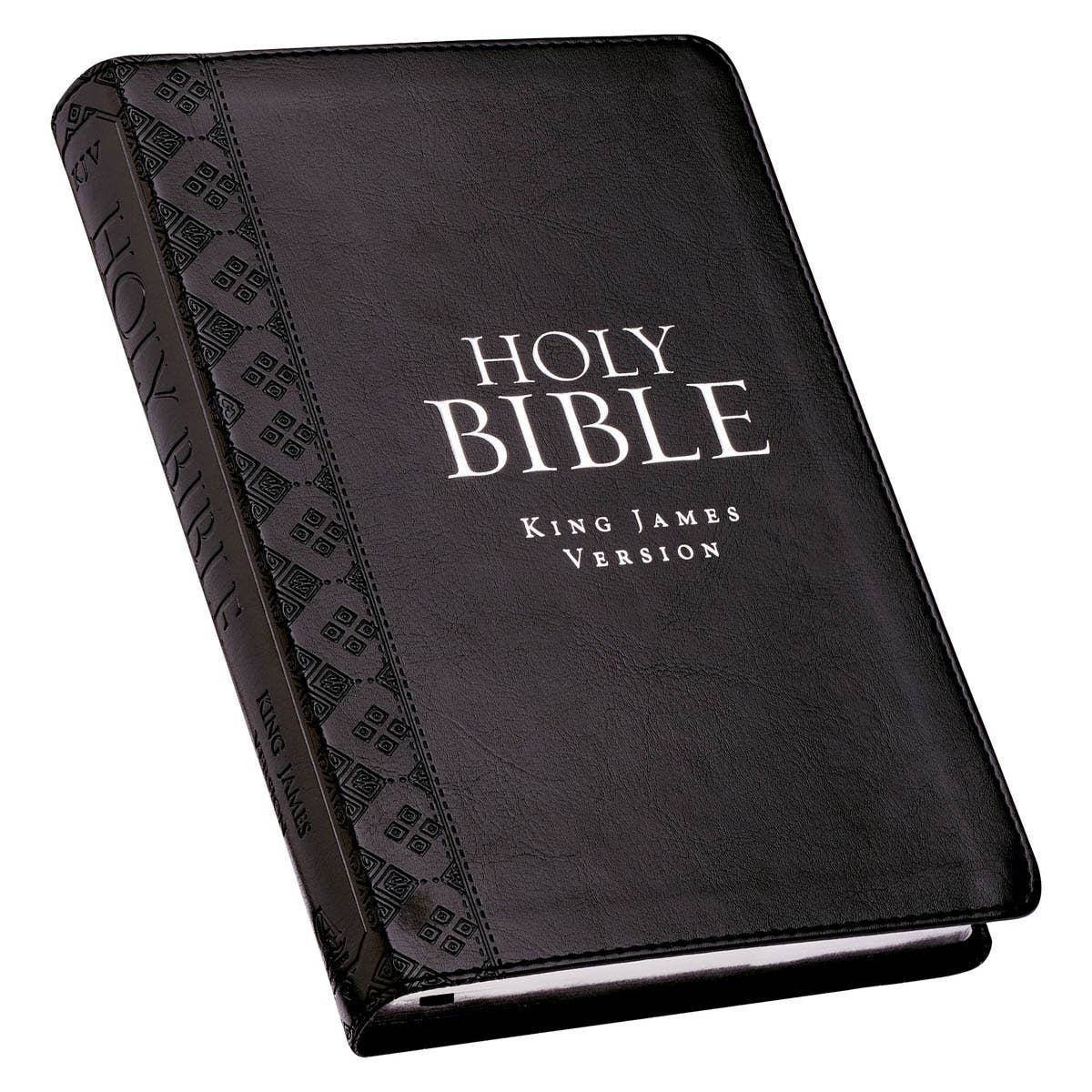 KJV Bible Deluxe in Black Leather