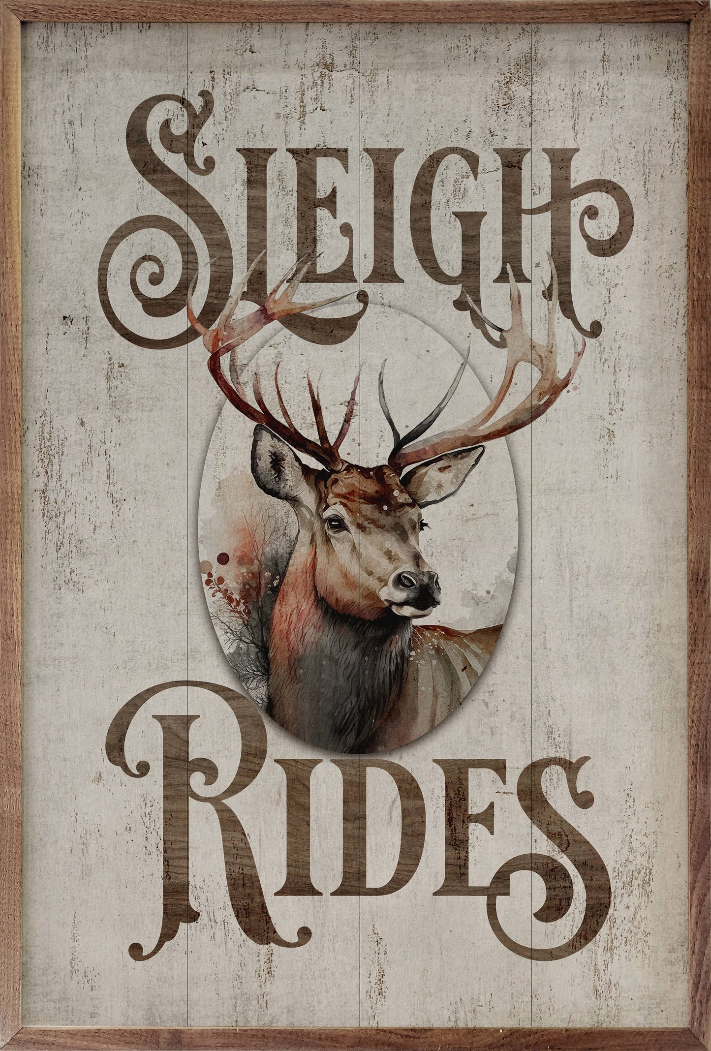 Classic Sleigh Rides Sign - 10"x16"