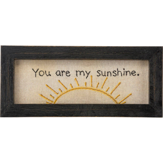 My Sunshine Stitchery Sign - 9.5"x4.25"