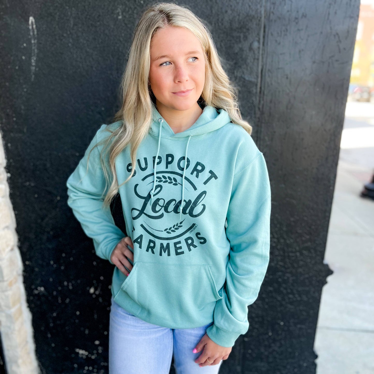 SUPPORT LOCAL FARMERS - Sage Hoodie