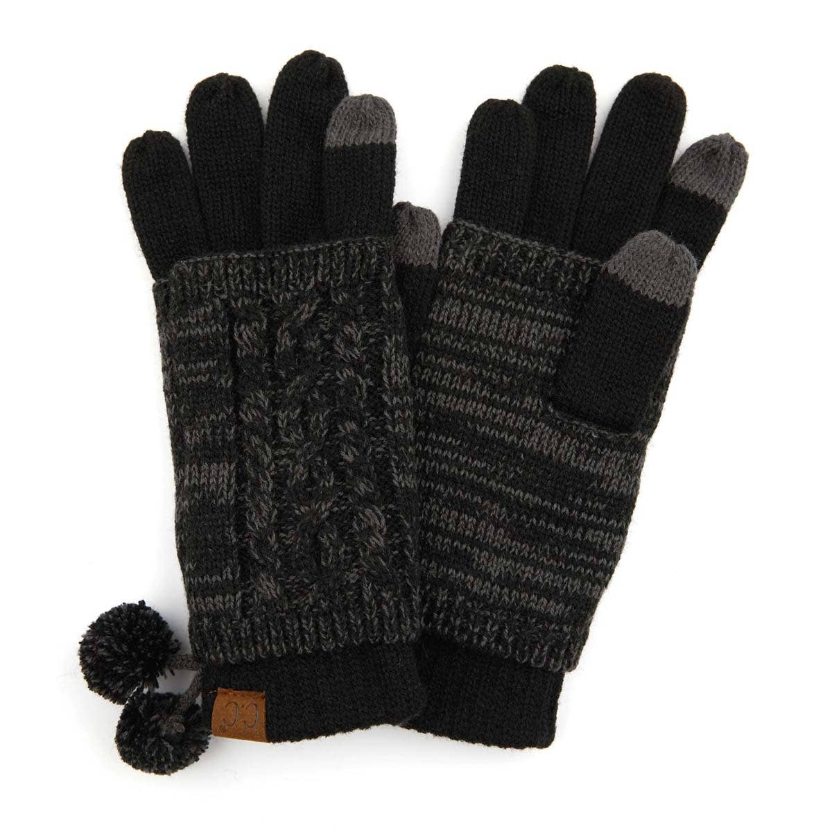 CC Touchscreen Glove w/ Cuff & Pom