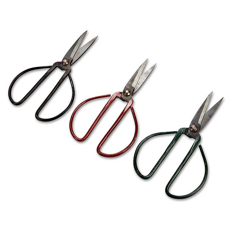 Medium Flower Stem Shears - 3 Asst Colors - 7"