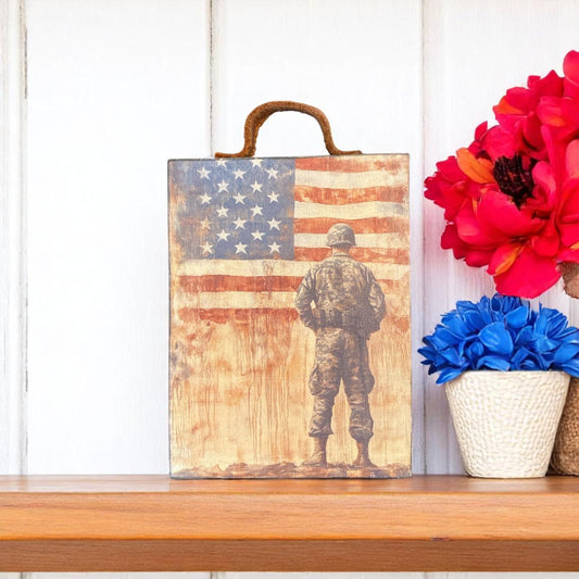American Hero Block with Strap - 7.25"x5.5"