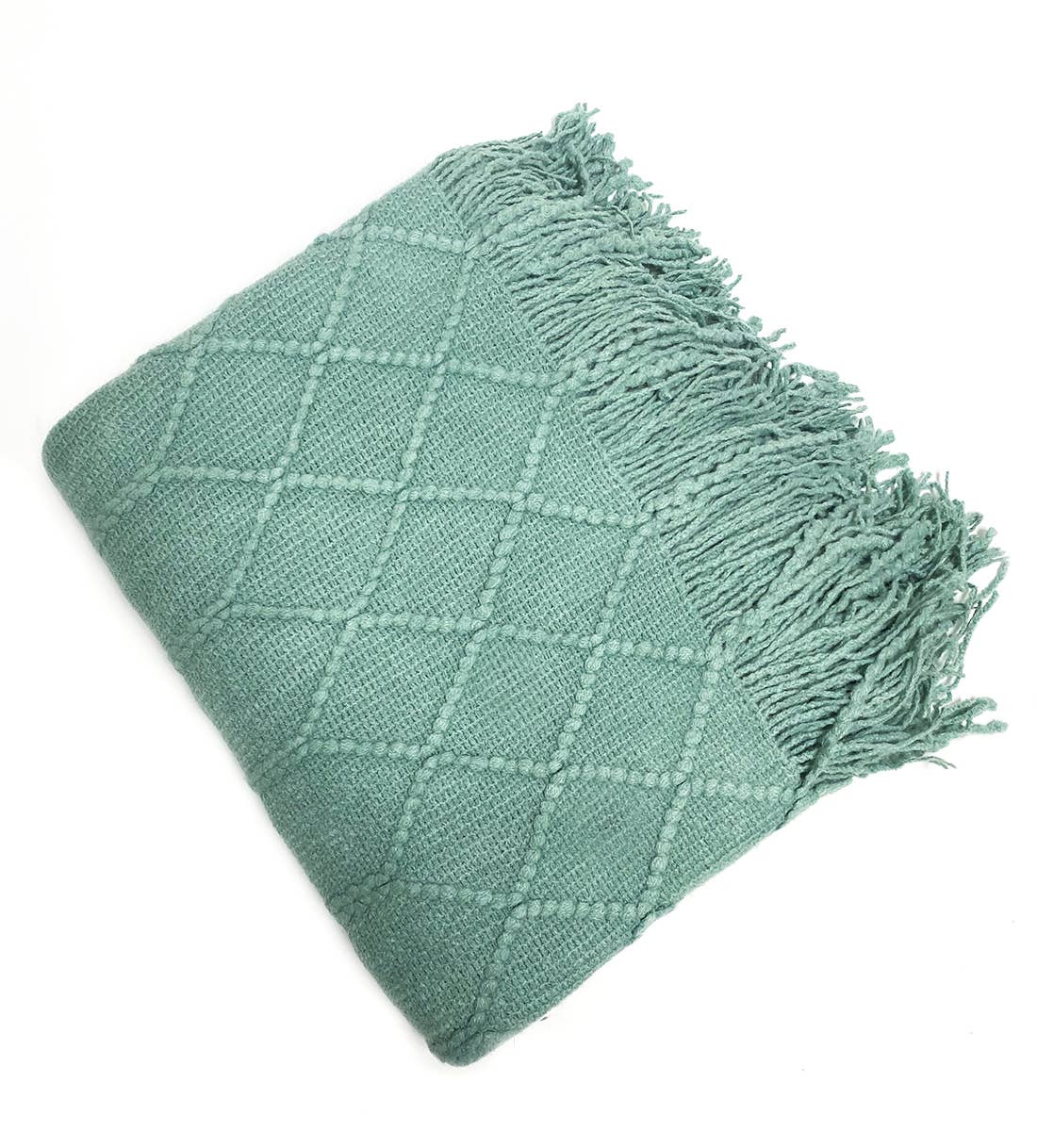 Diamond Knit Throw Blanket - 50x60 Inch