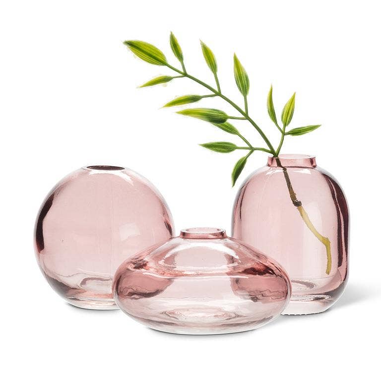 Small Dark Rose Bud Vases