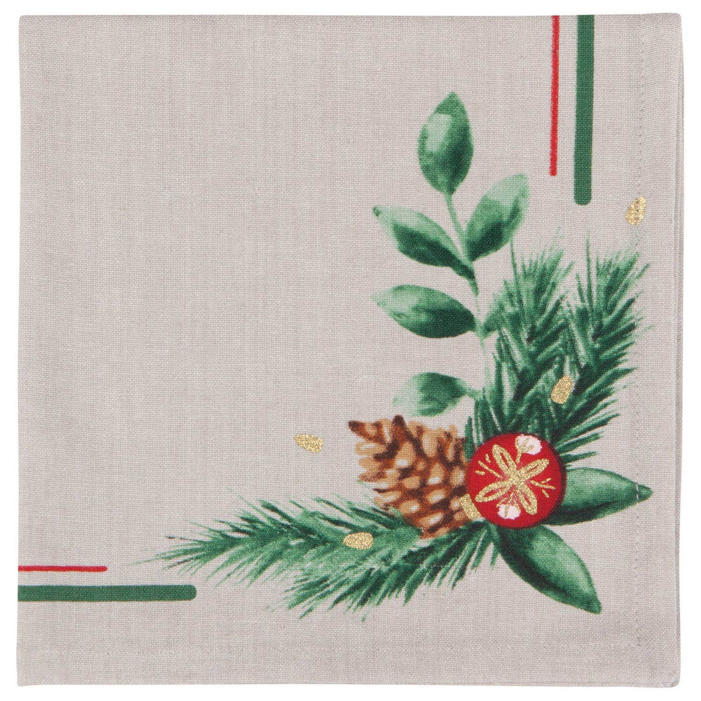 Deck The Halls Christmas Napkins Set of 4  -18"x18"