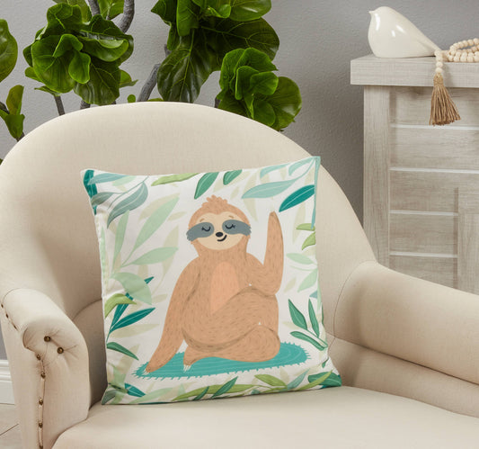 Sloth Throw Pillow - 18"