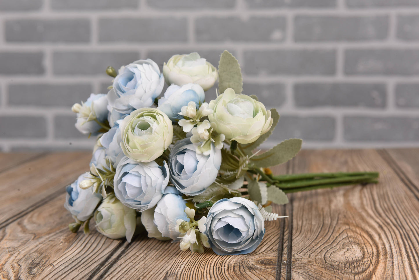 Blue Ranunculus Pick - 13"