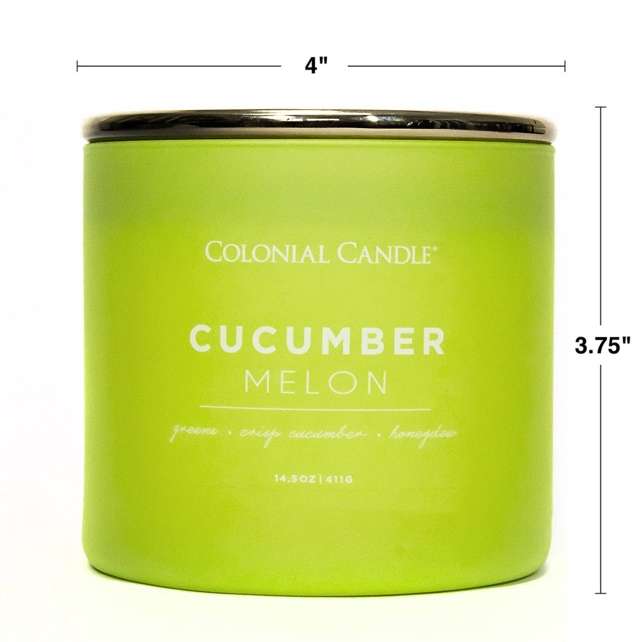 Cucumber Melon Scented Jar Candle, Soy Blend Wax, 14.5oz
