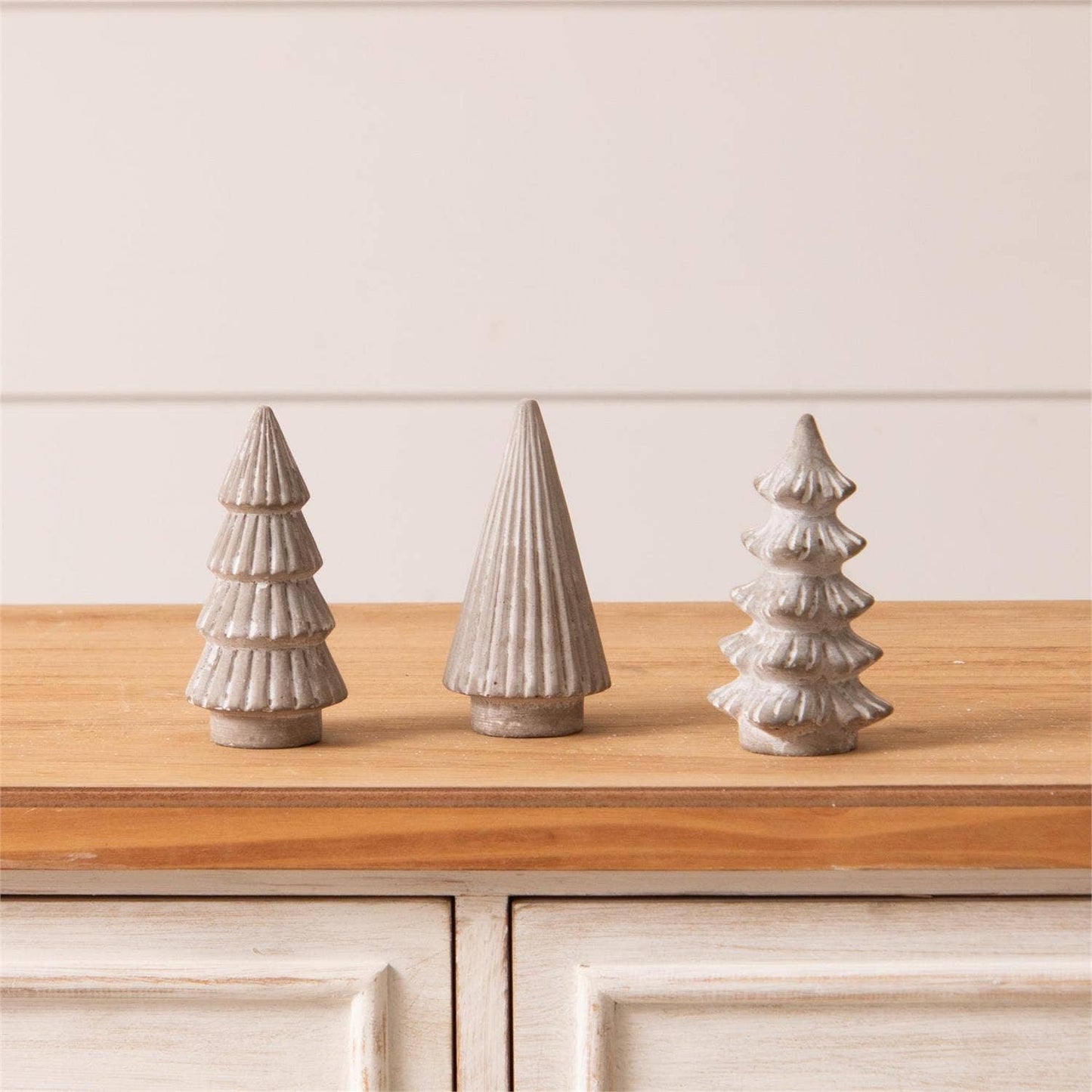 Mini Cement Christmas Trees - 4.75"