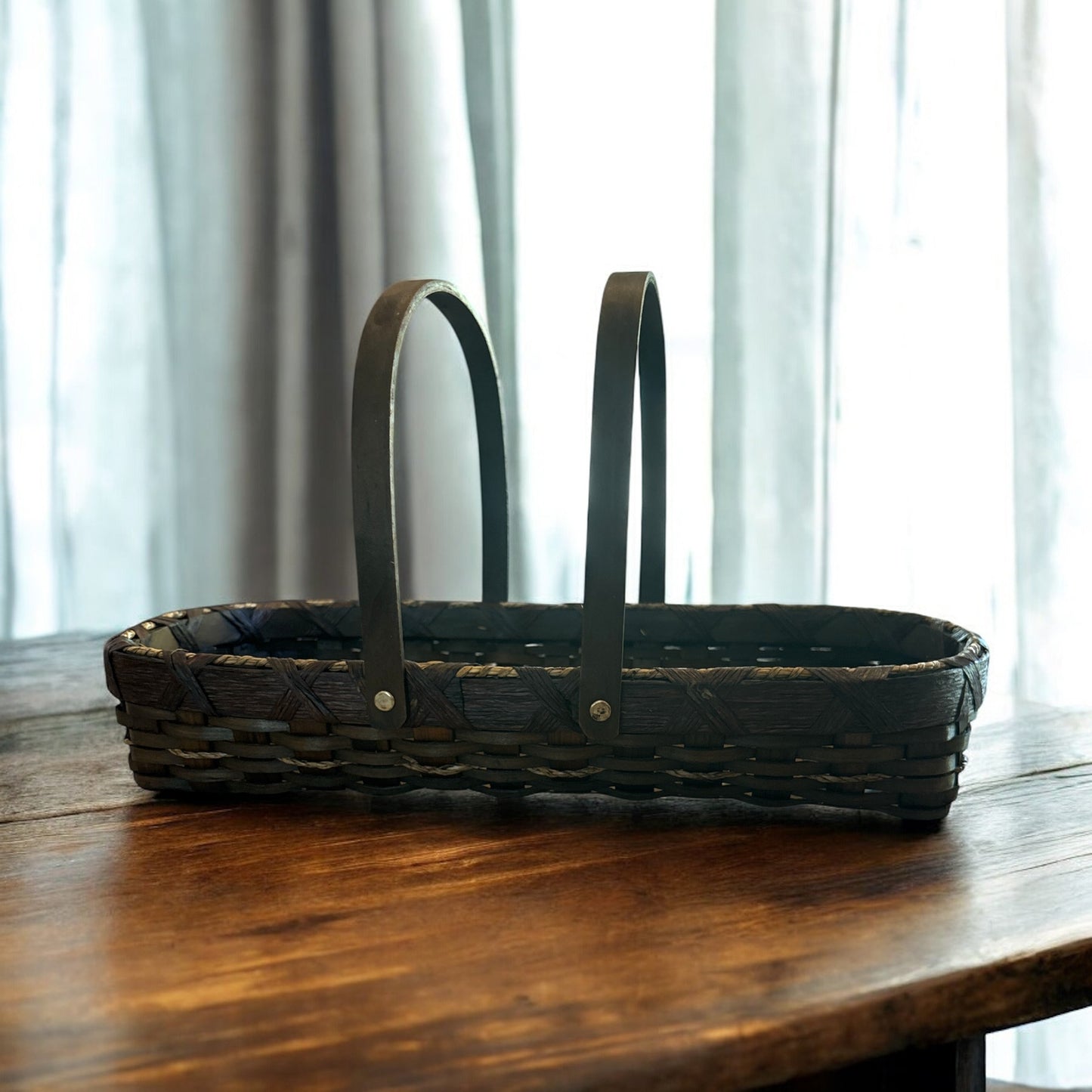 Basket with Two Folding Handles - 19"