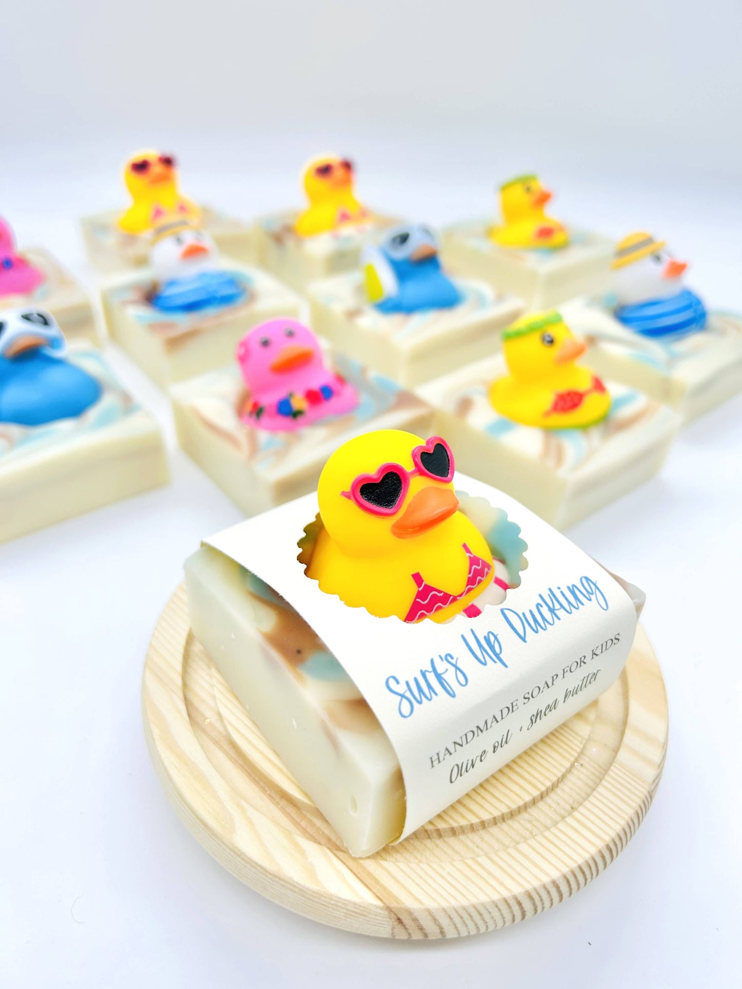 Surf's Up Ducky Handmade Soap Bar for Kids - 4.8oz