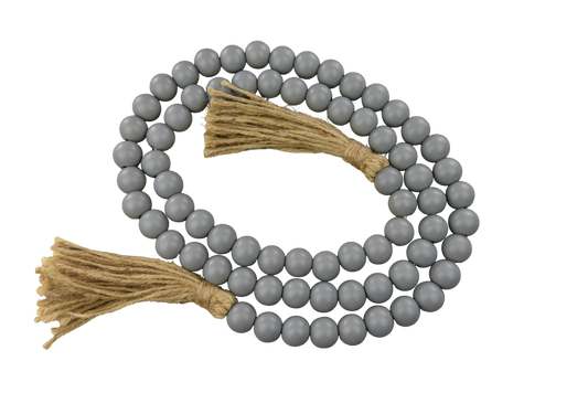 Grayish Beaded Garland approx 60in