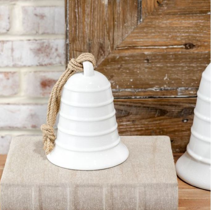 White Ceramic Christmas Bell