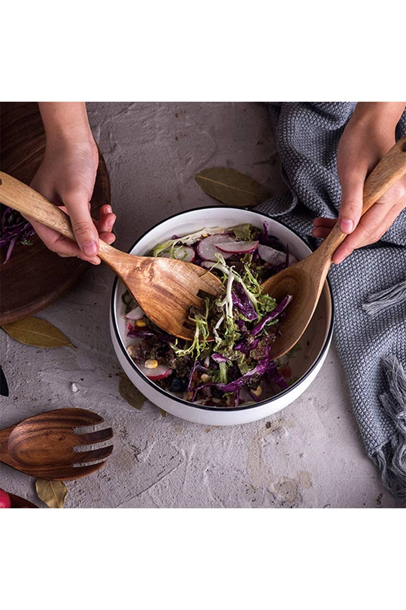 Natural Acacia Wood Cooking Utensils Set