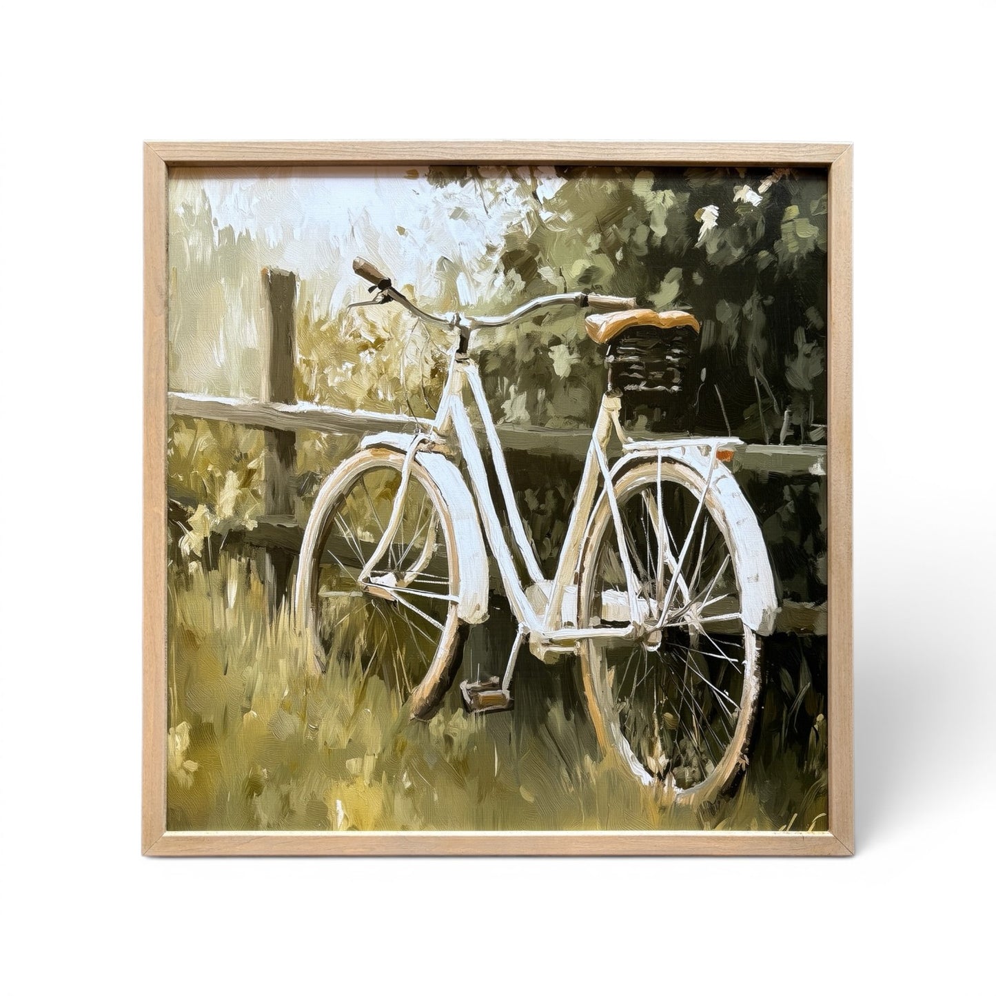 Spring Bike Ride Framed Print - 24"x24"