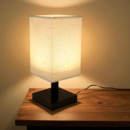 LED Table Lamp with Fabric Shade - 10.25"