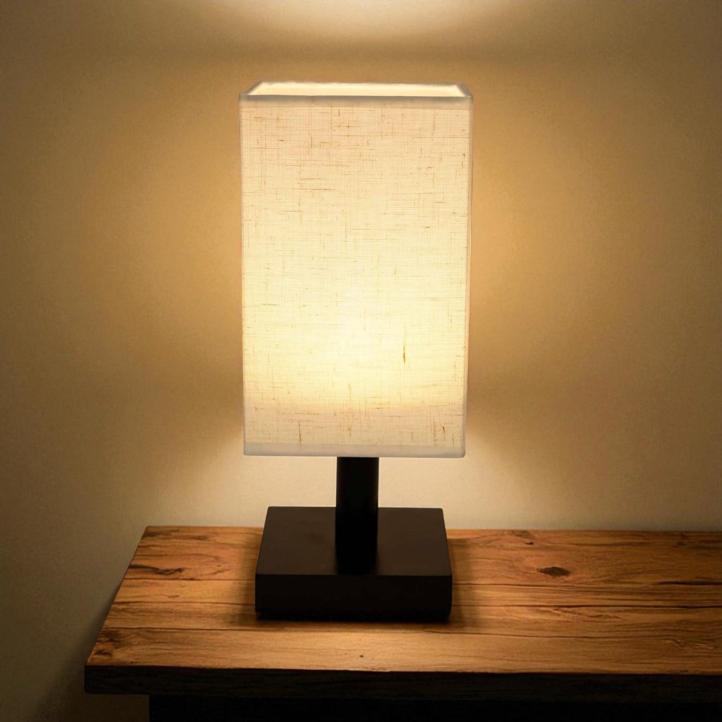 LED Table Lamp with Fabric Shade - 10.25"