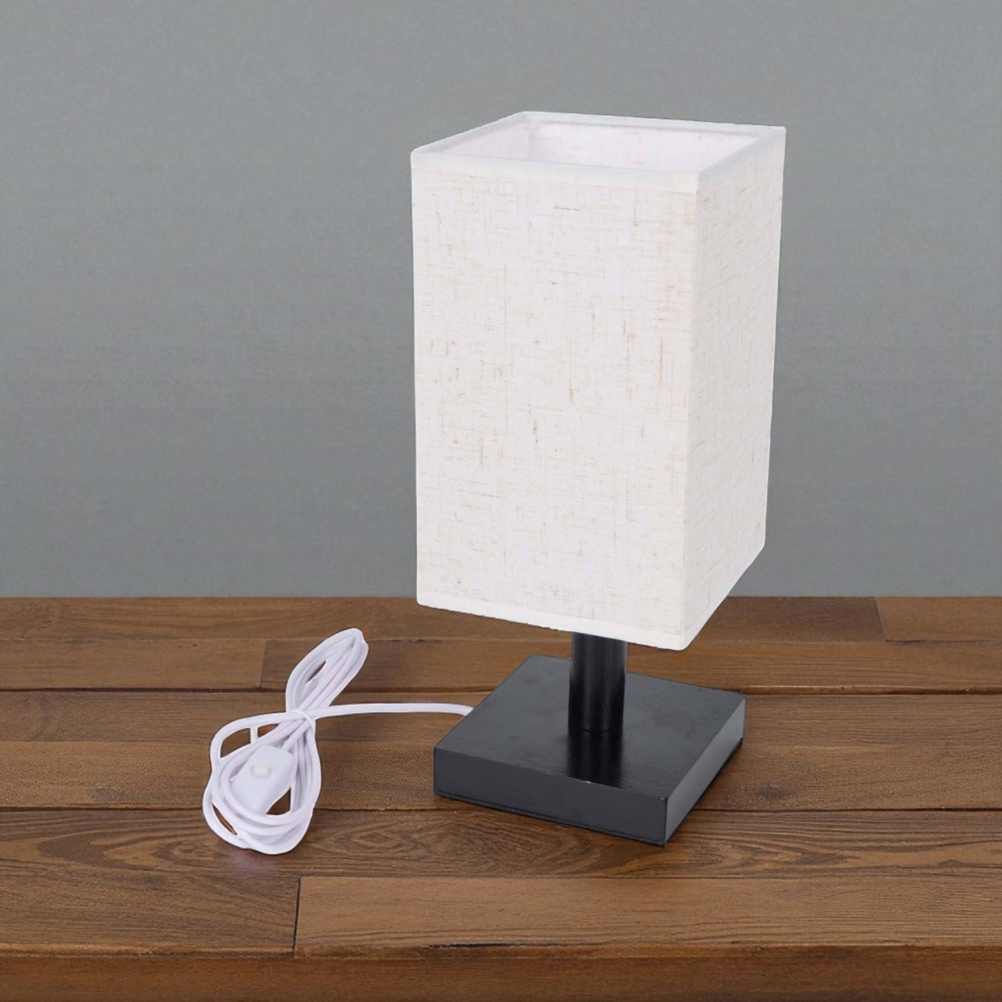 LED Table Lamp with Fabric Shade - 10.25"