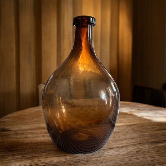 Amber Glass Vase - 14"