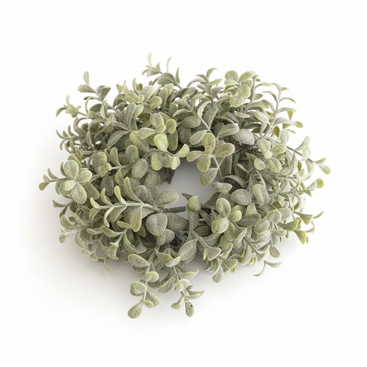 Boxwood Candle Ring - 3"