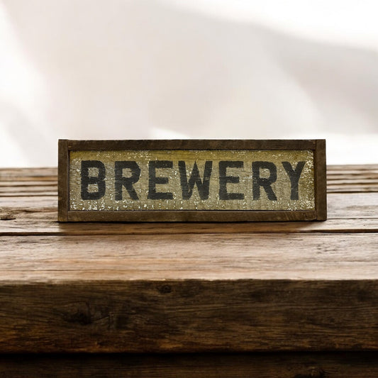 Barnwood Rustic Brewery Sign - 26.5"x8"
