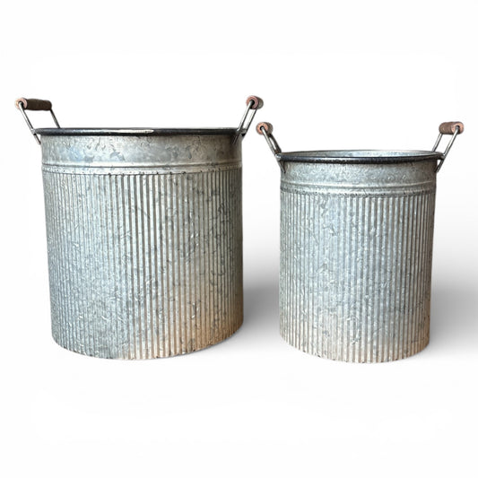 Ribbed Galvanized Buckets