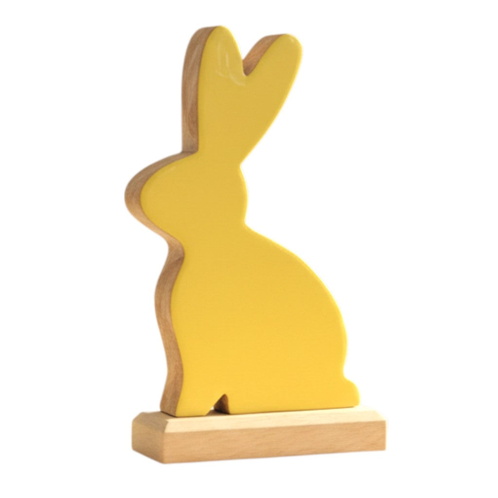 Yellow Enamel Bunny - 6.5"