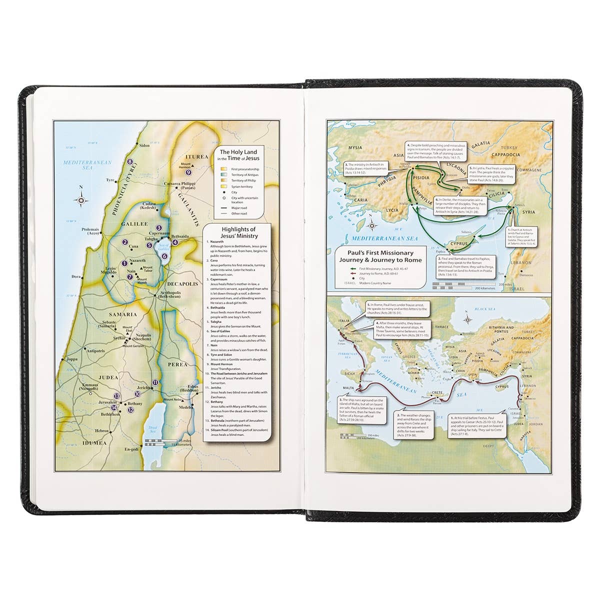 KJV Bible Deluxe in Black Leather