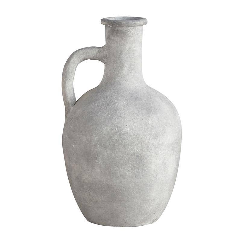 Grey Terracotta Vase = 10"