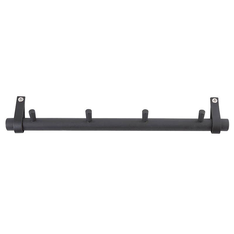 Wood and Leather Wall Rack